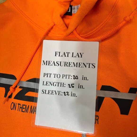 Gifts of Fortune Reign Orange Thunderstorm Skull Hoodie Men's S - Picture 10 of 10